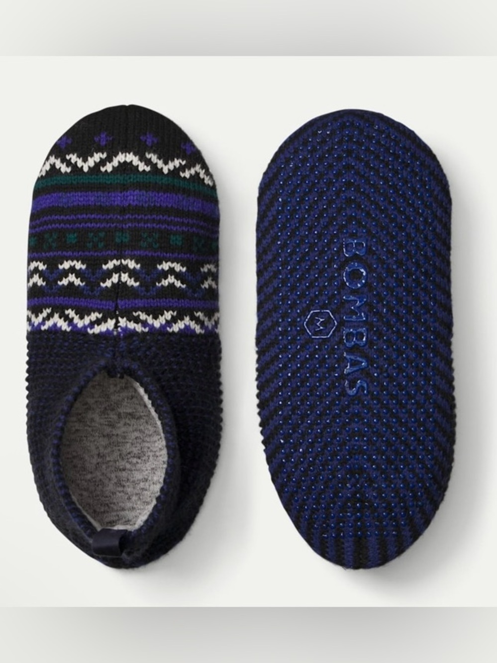 Bombas Fair isle Gripper Slipper